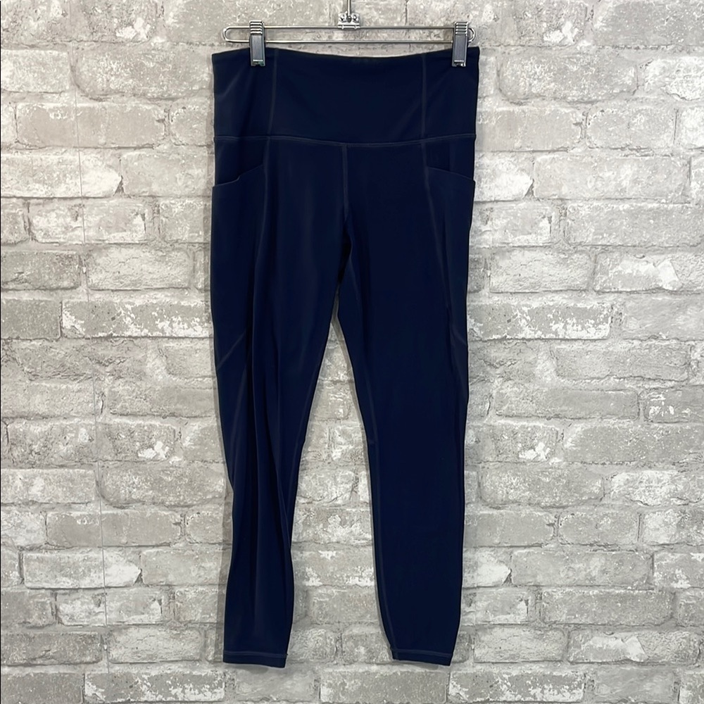 Athleta Navy Cropped Leggings